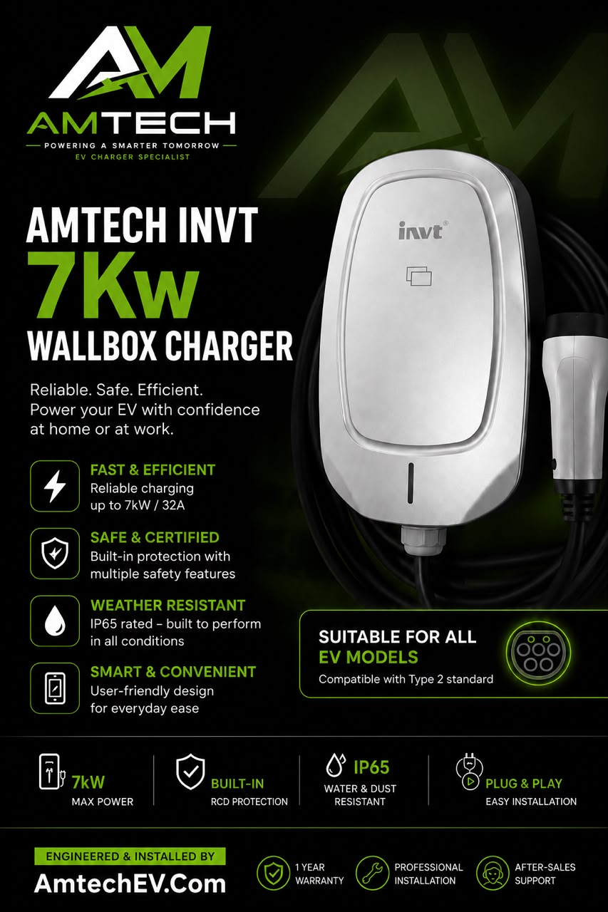 Amtech  INVT Wall Box Charger 7KW